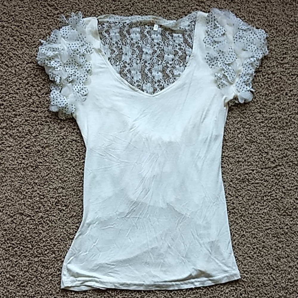 LovePoint Ivory Lace Shirt